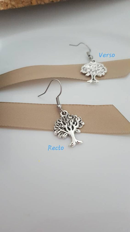 Boucles d'oreilles arbre de vie