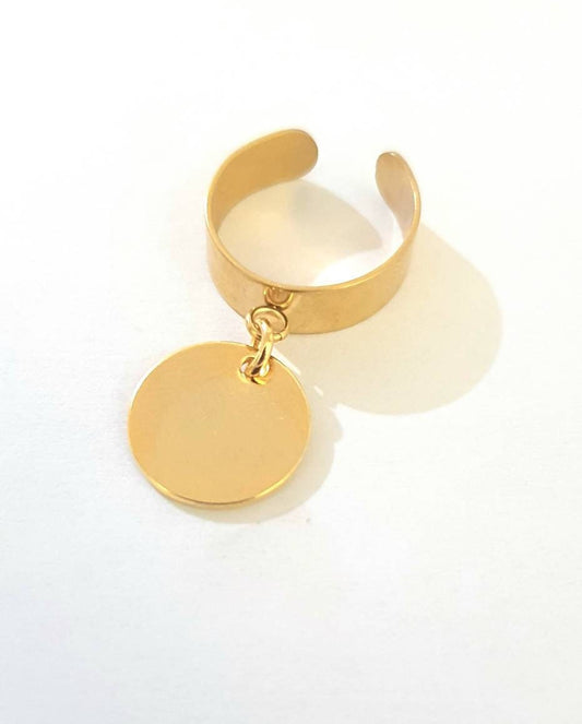 Bague plaqué Or et pendentif à personnaliser