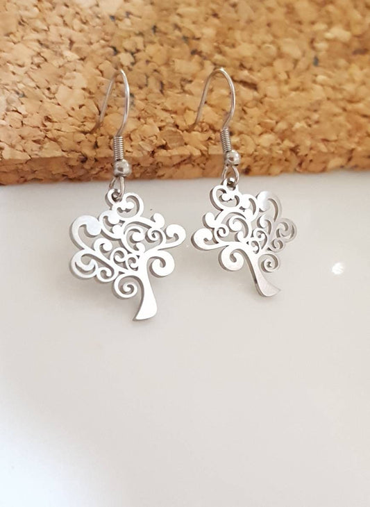 Boucles d'oreilles arbre de vie