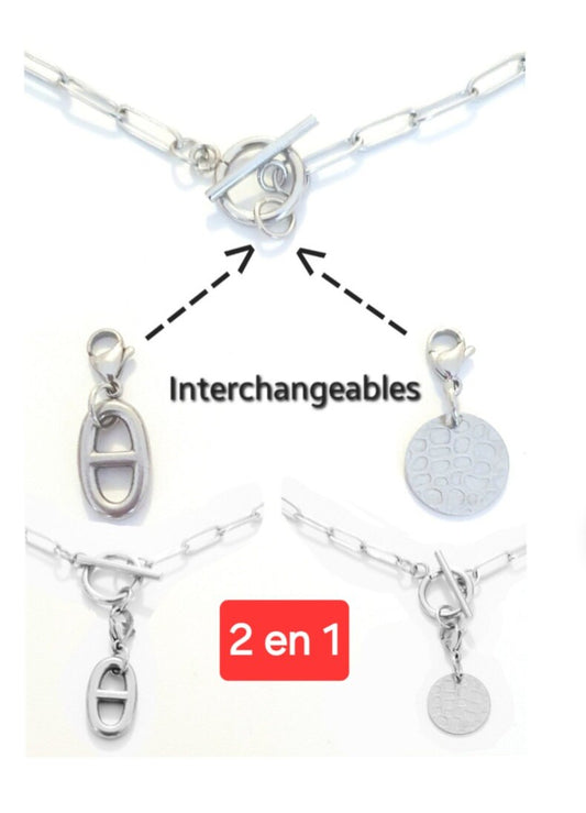 Collier toggle en Acier Inoxydable