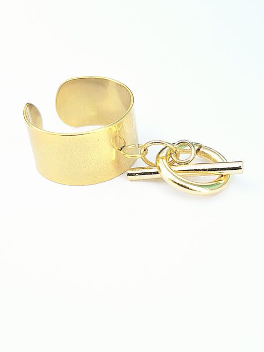 Bague pendentif Toggle Acier Inoxydable