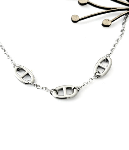 Collier mailles d'ancre marine en Acier Inoxydable