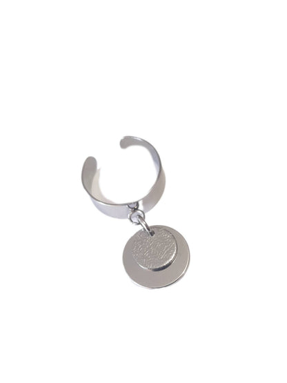Bague Acier 2 pendentifs