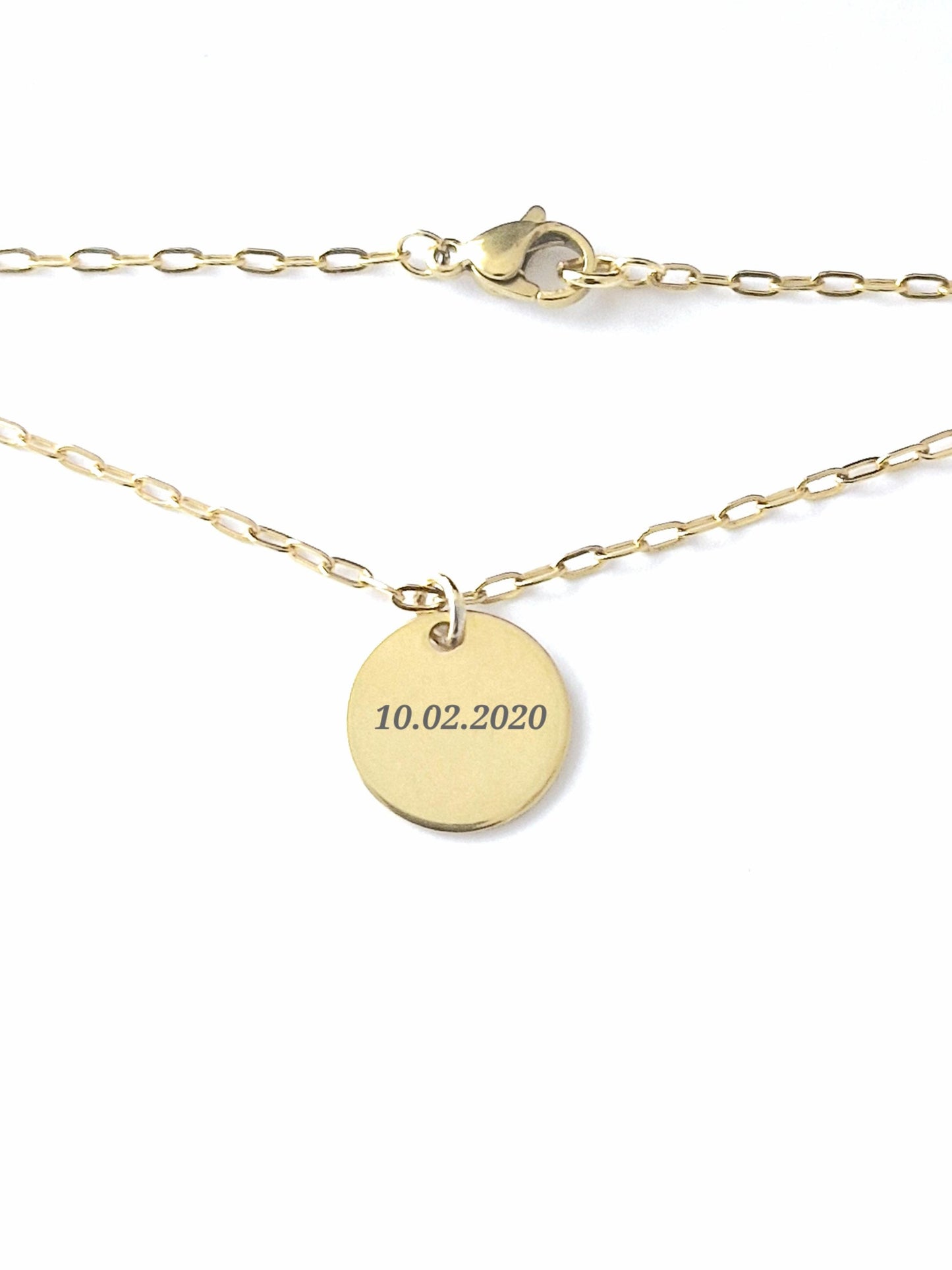 Collier Plaqué Or à personnaliser