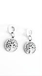 Boucles d'oreilles arbre de vie, Acier
