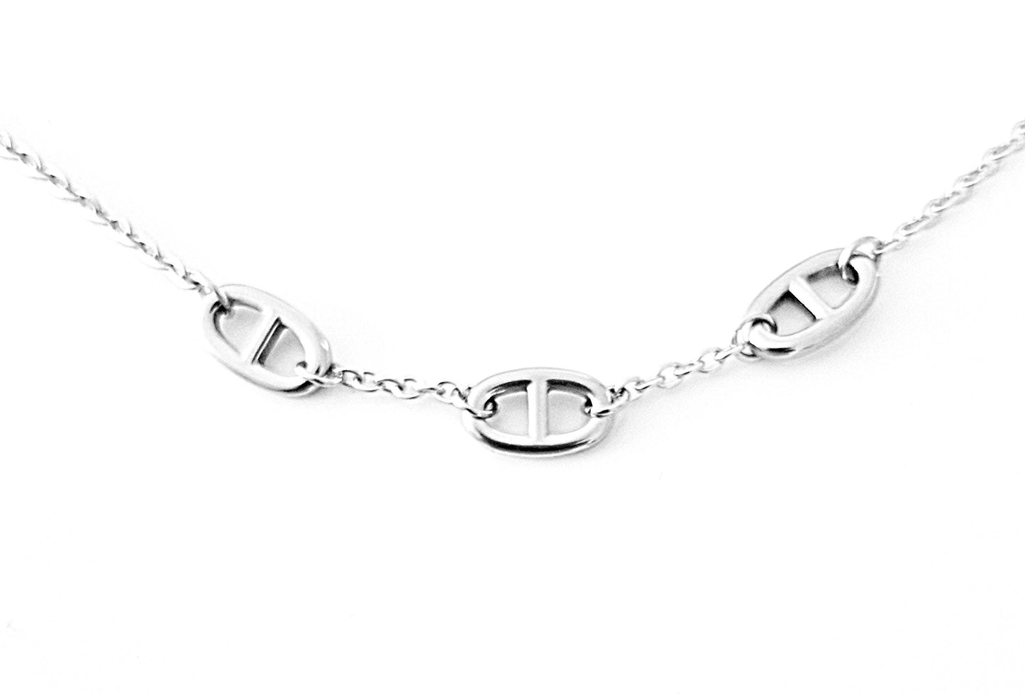 Collier mailles d'ancre marine en Acier Inoxydable