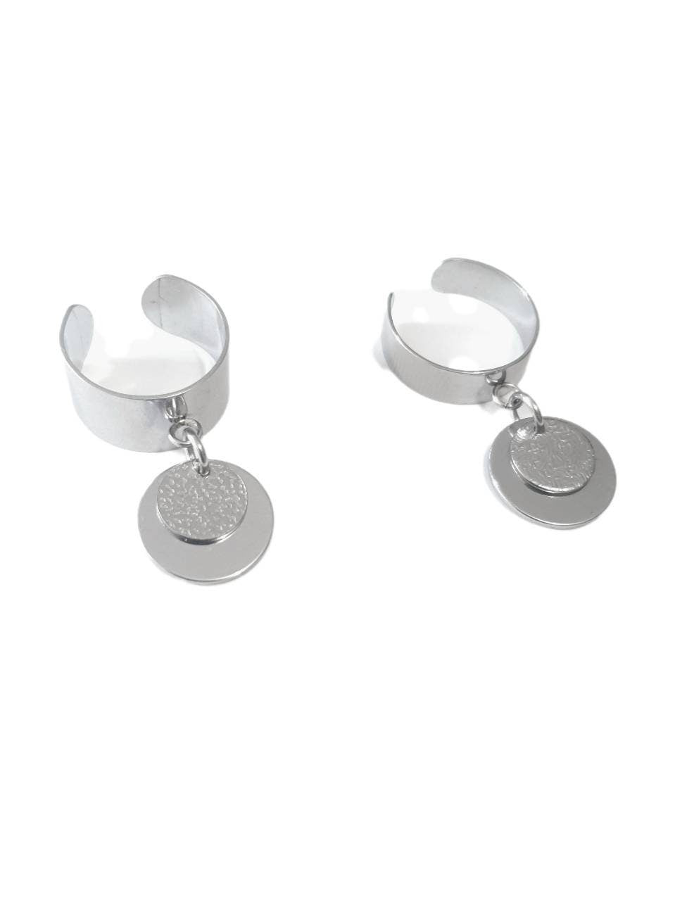 Bague Acier 2 pendentifs