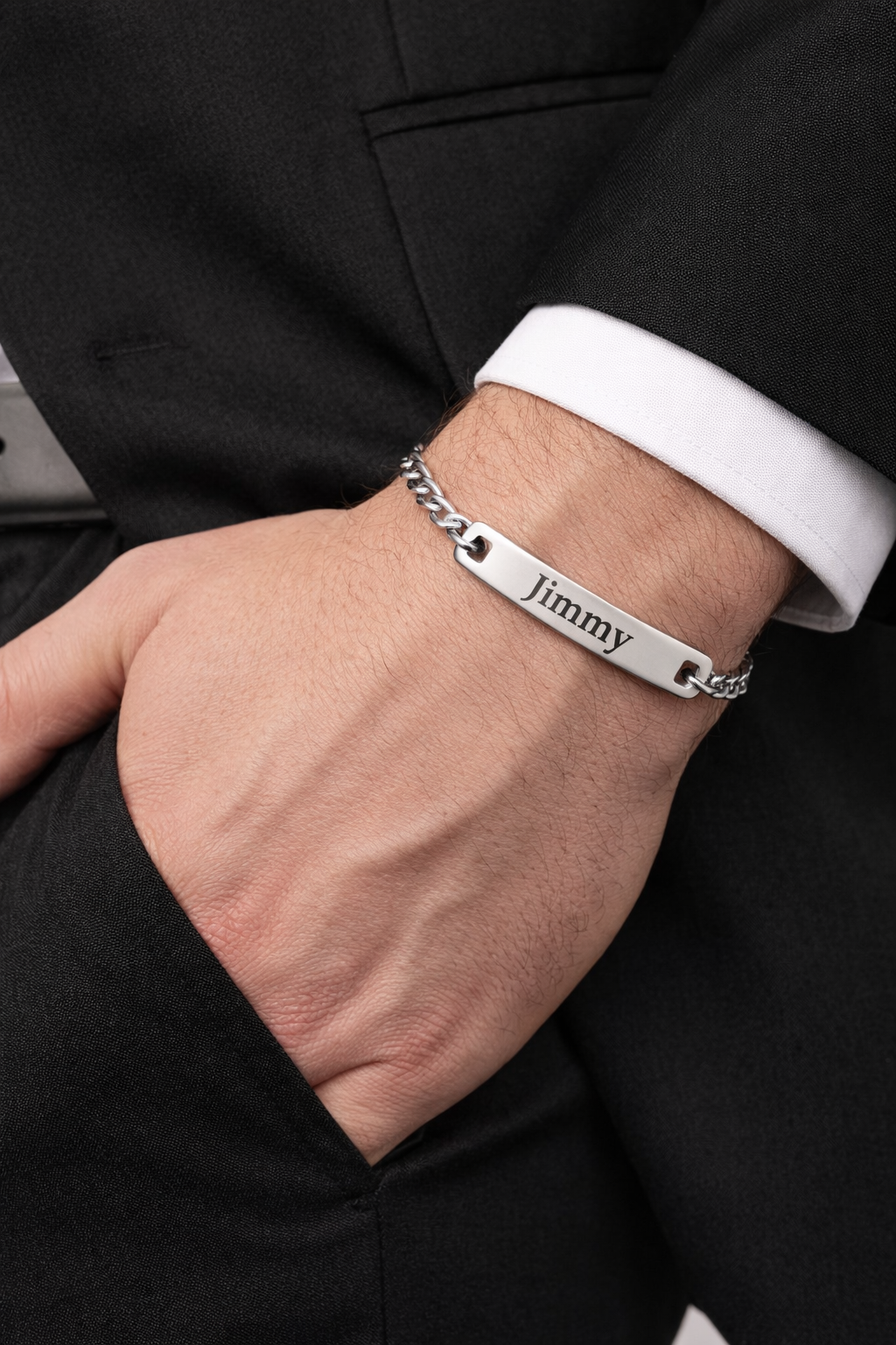 Gourmette homme à personnaliser