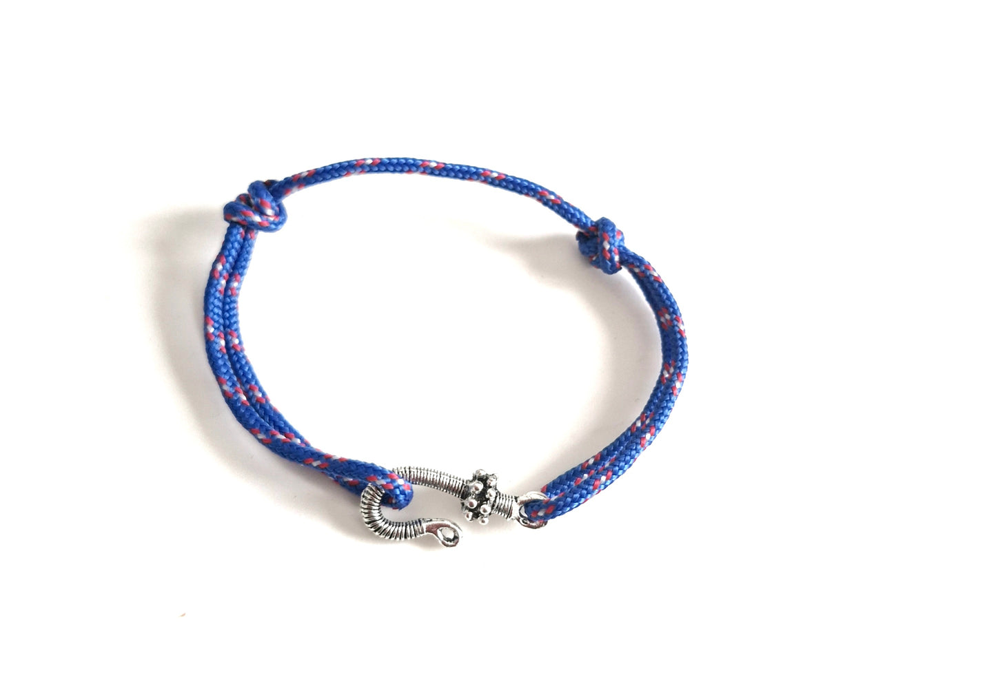 Bracelet homme paracorde bleue