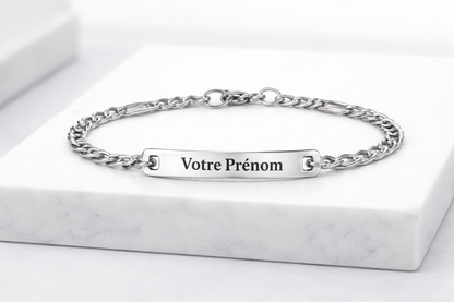 Gourmette homme à personnaliser