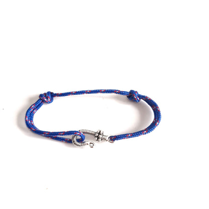 Bracelet homme paracorde bleue